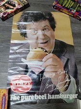 Vintage Wimpy Burger fast Food Diplay Promo Poster Rare Htf 20x14 picture