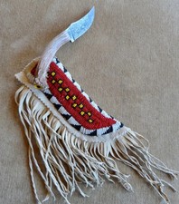 Lakota Sioux Handmade Knife Sheath - Native American Indian Beaded cover picture