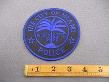 City Of Miami Police Patch Black And Blue picture