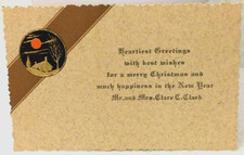 SHREVEPORT, LA. MERRIEST GREETINGS- Personalized Card Mr. & Mrs. Clare C. Clark picture