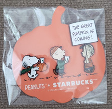 Starbucks Snoopy the Great Pumpkin Enamel Pin Set picture