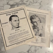 Lot Of 2 Spring Summer 1966 World Boxing Historian's Assoc Magazine Ephemera picture