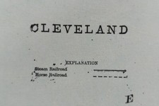 Vintage 1900 CLEVELAND OHIO Map 14