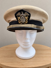 U.S. Navy WWII Officer Cap Ralph K. Huitt LBJ Proxmire Political History picture