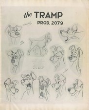 Disney: Lady and the Tramp-Original Stat Oversized Model Sheet-1955 picture