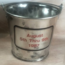 1987 Washington Missouri Town & Country Fair Metal Bucket Vintage Collectible   picture