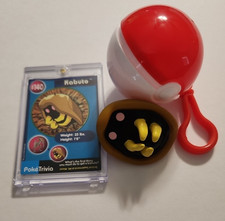RARE-Pokemon Moncolle Kabuto Poketrivia Card NON-Perforated (MINT) & Figure. picture