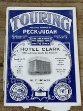 TOURING Standard Free Tourist GUIDE 1915 TOUR BOOK Pacific Coast Maps Travel picture