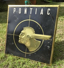 Original Vintage Pontiac Dealership TOC Sign Frank Cavanaugh, Detroit picture