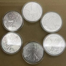 Lot of 5 - 2025 1 0.z .999 Fine American Eagle $💲 C.0.i.n. BU💲💲 picture