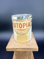 Rare Vintage J.S. Hill & Co Utopia Tobacco/Cigar Tin Cincinnati Ohio picture