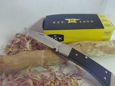 Buck 110 Folding Pocketknife Black Handle LAST ONES Lockback w/ Sheath & Box  picture