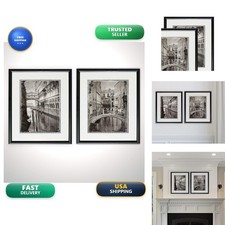 Renditions Gallery FSS-15473-15474 Venice Romance 2 Set Cityscape Art Black picture
