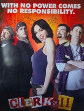CLERKS II 2 SIGNED X4 MOVIE POSTER KEVIN SMITH JASON MEWES O'HALLORAN GHIGLIOTTI picture