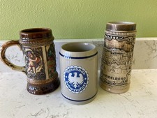 2 Gerzit and 1 Brauhaus Schweinfurt Beer Steins Made in West Germany picture