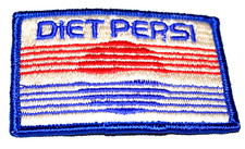 Vintage Diet Pepsi Wave Logo Soda Distributor Shirt Hat Patch 1980s NOS New  picture