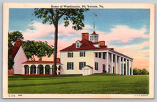 c1940s Mount Vernon Home Washington DC Martinsville IL Postcard picture