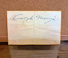 Adolphe Menjou - Vintage Signed Cut Autograph Classic Hollywood Actor picture