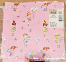 Hallmark 2 Packages Vintage Joan Walsh Anglund Ballerina Wrapping Paper~Sealed picture