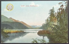 Cedar Lake Washington Postcard Hopf Bros Seattle No 550 Early View Made Germany picture