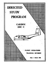 222 Page  1968 DHC-4 De Havilland Caribou Air America Flight Manual on Data CD picture