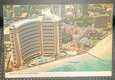 Vintage Postcard Sheraton Hotels on Waikiki Beach Honolulu Hawaii USA #B2347 picture