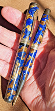 VTG  1920S-30S WATERMANS MENS BLUE/GOLD PATRICIAN PEN/PENCIL SET R picture