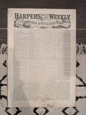 Feb 21 1857 Harpers Weekly, Peru Revolution, General Vivanco, Cuzco, Manco Capac picture