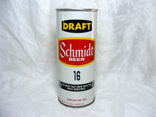 Vintage Steel Beer Can Schmidt Draft Beer G. Heileman Brewing Co. 16oz Pull Tab picture