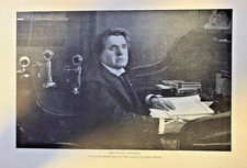 1901 Vintage Magazine Illustration Heinrich Conried Theatrical Manager Director picture