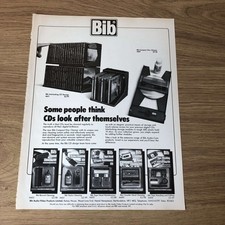 GRAM70 MAGAZINE ADVERT 11X8 THE NEW BIB INTERLOCKING CD STORAGE picture