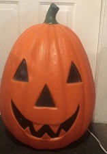 Large 30 Inches Tall vintage blow mold jack o lantern picture