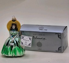 Kurt S. Adler Scarlet O'Hara Polonaise Blown Glass Christmas Ornament Tag & Box picture