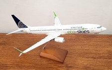 SkyMarks United Airlines Boeing 737-900ER Eco-Skies 1/100 Model SKR8247 picture