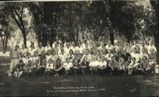 1936 Press Photo Minneapolis Municipal Hiking Club at Sylvan Park in Lanesboro picture
