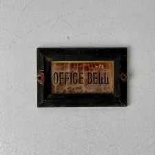 Rare Late 19th Century Antique Small Cast Iron Plaque Sign Stating 