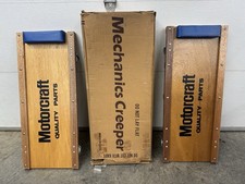 NOS Vintage Ford Motorcraft Mechanics Creeper Set Of Two Autolite picture