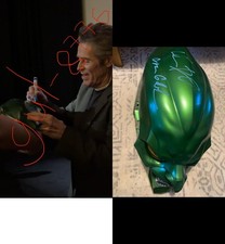 W/ VIDEO PROOF Willem Dafoe Signed Green Goblin Helmet Marvel Legends Spider-Man picture