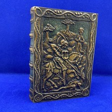 Max Le Verrier Bronze Book Trinket Box St George Slaying Dragon picture