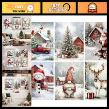AOSGEDY 6 Pack Christmas Diamond Art Painting Kits for Adults, Winter Diamond Pa picture