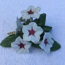 Vintage Lenox Blue Temora Hummingbird Flowers Figurine Porcelain 1989 picture