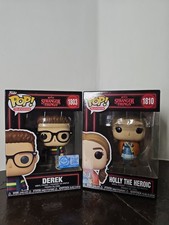 Funko Pop Stranger Things - Derek #1803 & Holly The Heroic #1810 In Protectors  picture