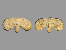 Ancient Roman Bronze Winged Phallic Applique 26mm Fascinum c. 100-300 AD COA picture