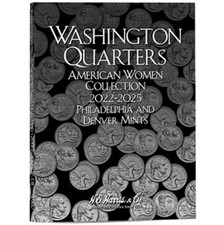 H.E. Harris American Women Collection Quarters 2022-2025 P & D Mints Coin Album picture