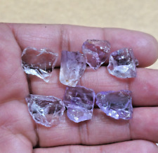 Amazing Pink Amethyst Rough 7 Pcs 14-19 mm Size Loose Gemstone For Jewelry picture