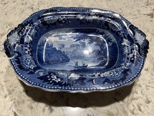 Very Rare Adams Staffirdshire 19th Century Footed Transfer Dish picture
