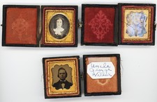 3 - 16th Plate 1  Ambrotype and 2 Daguerreotypes #309 picture