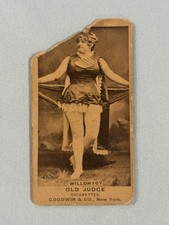 N171 1886-1890 Old Judge Actors and Actresses Willonyby Poor picture