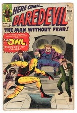 Daredevil 3 1964 Marvel Comics G/VG 3.0 Origin & 1st App Owl Karen Page picture