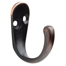 (2 Pack) Single Prong Robe Hook Bronze with Copper Highlights picture